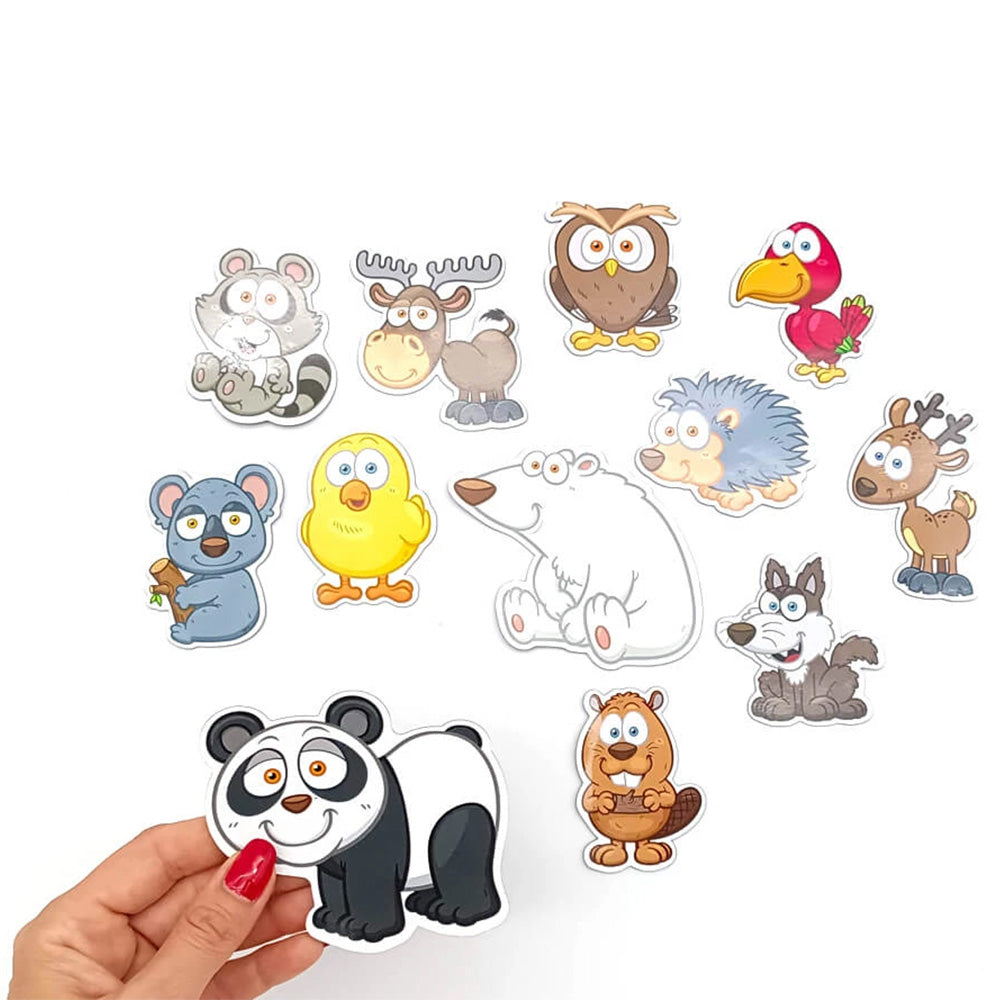Magnet-Set Waldtiere – 12 kinderfreundliche Magnete für Spiel & Deko