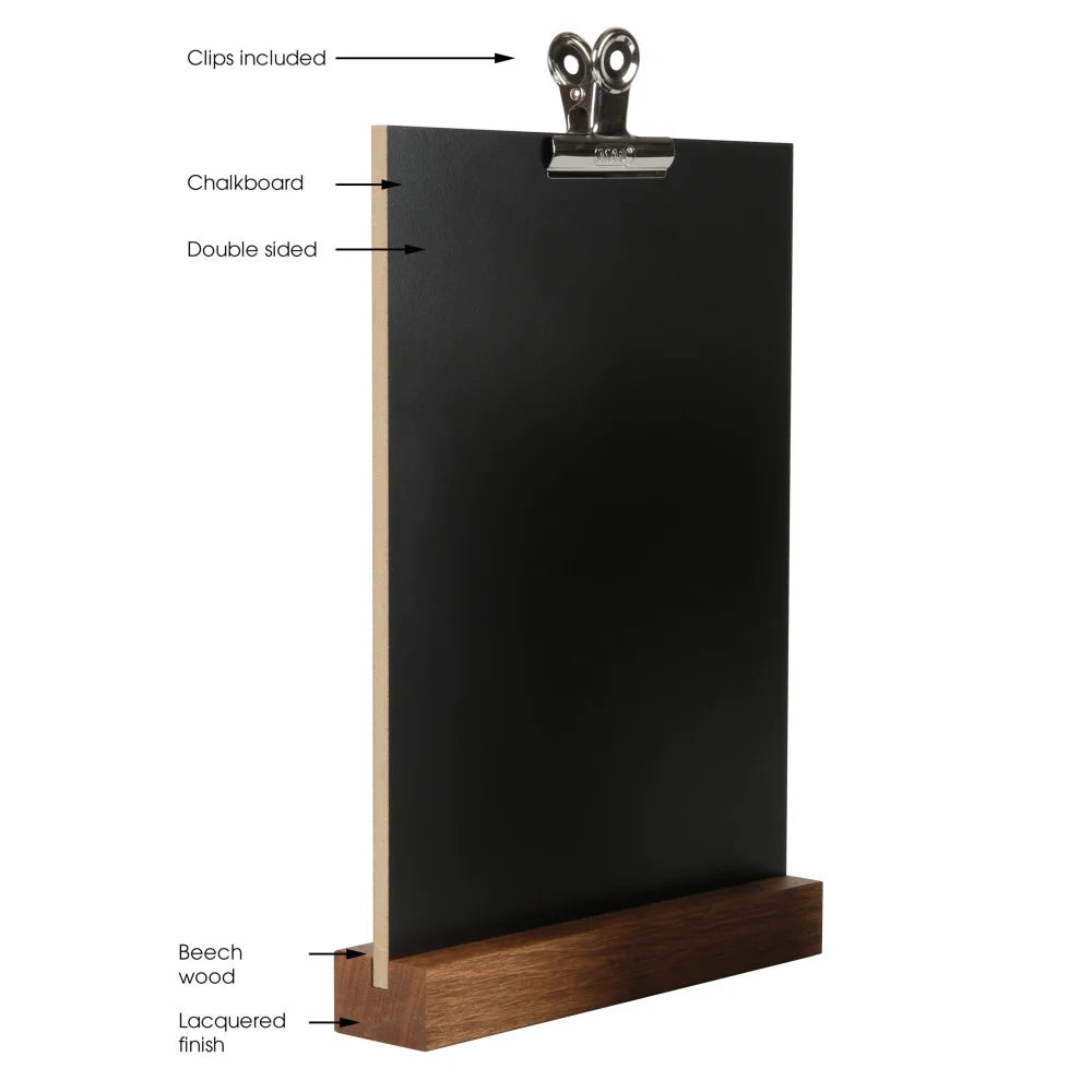 Tischkreidetafel "ClipBoard", 2er Set