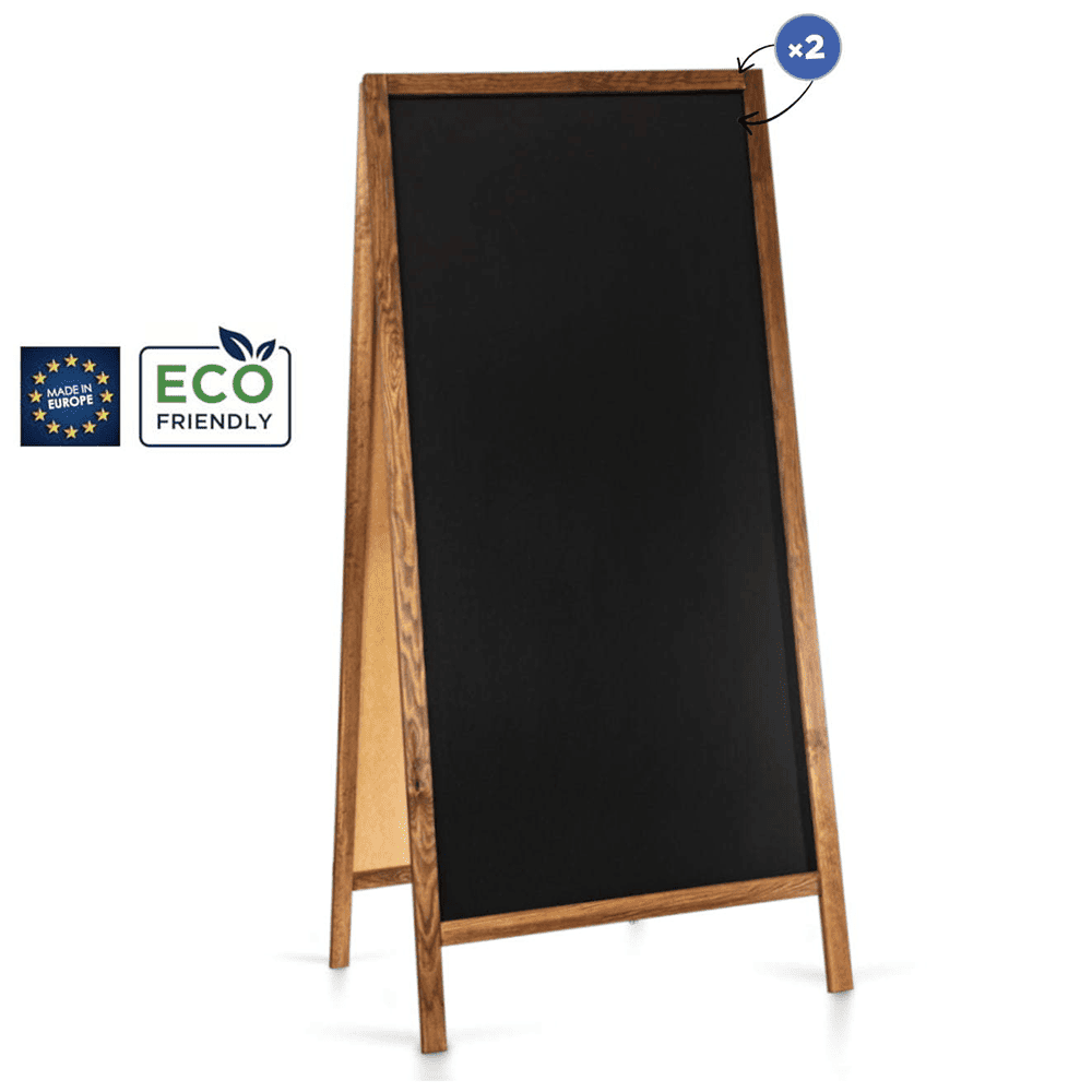 XXL Holz Kundenstopper "ColorFrame" 160x72cm