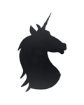 Kinder Kreidetafel Unicorn Silhouette als Wandkreidetafel in Kinderzimmer