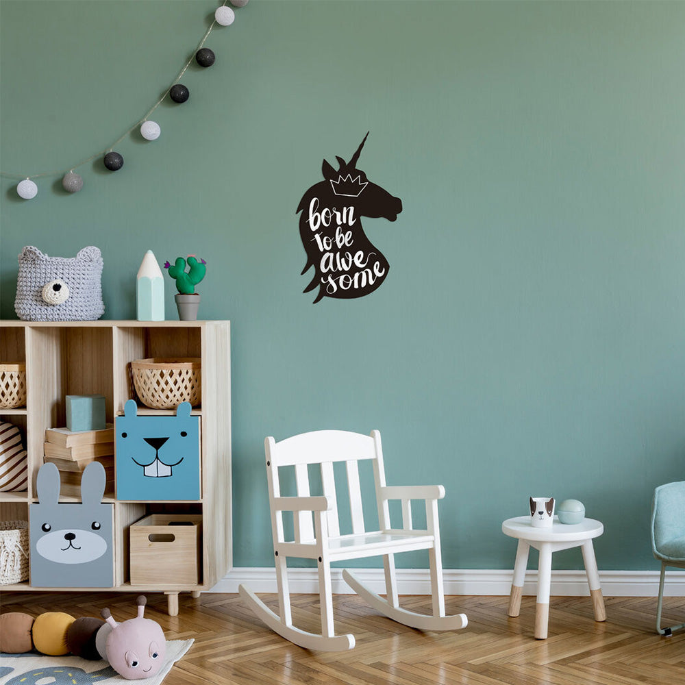 Securit® Wandkreidetafel Silhouette Unicorn, 30x49cm