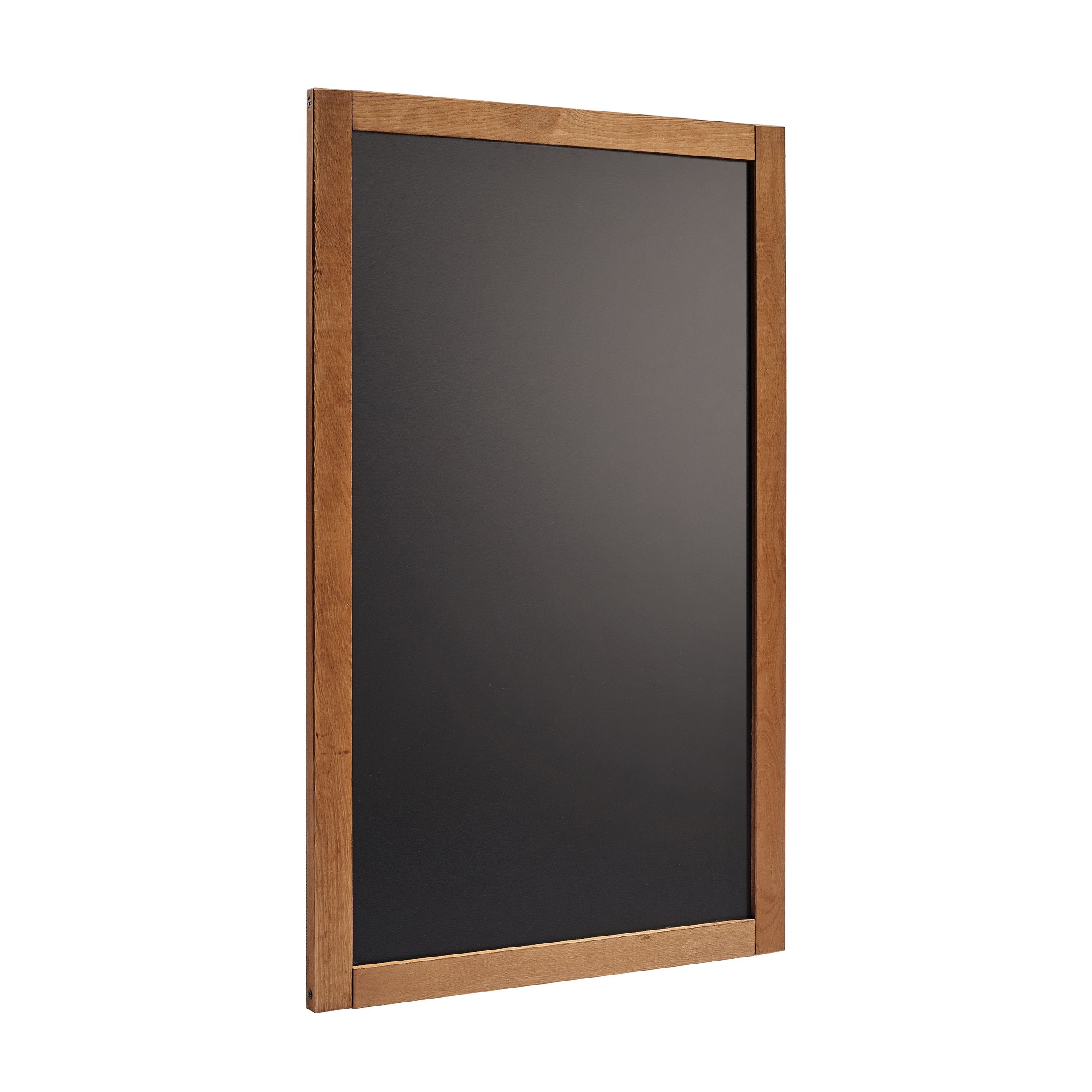 Wandkreidetafel mit Holzrahmen, Dunkelbraun, Indoor