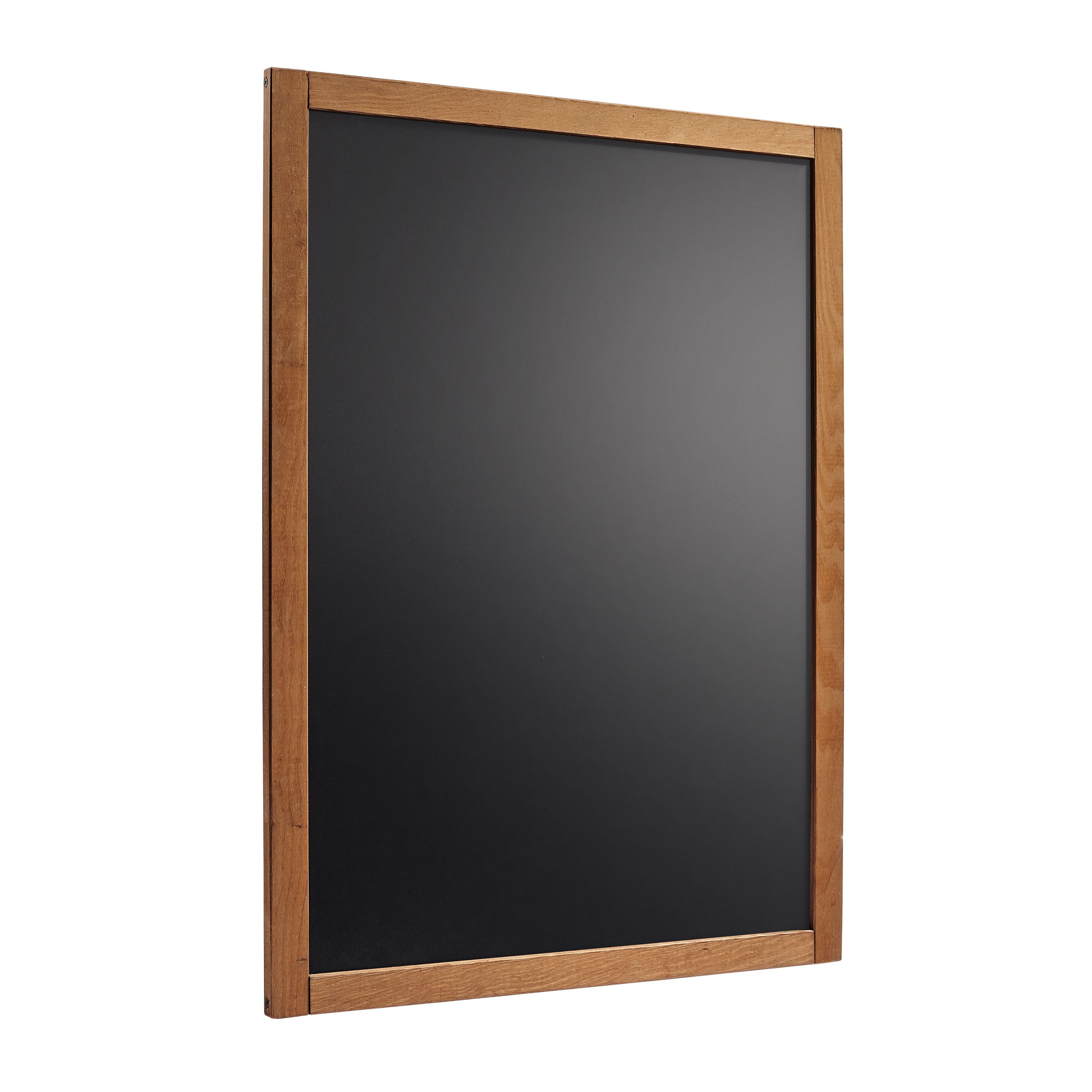 Wandkreidetafel mit Holzrahmen, Dunkelbraun, Indoor