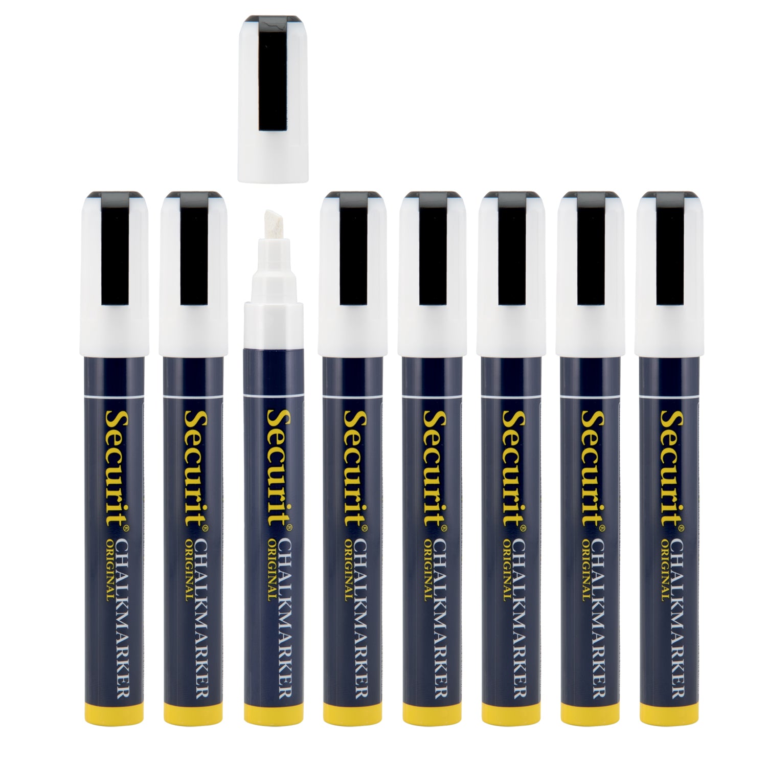 Securit® Kreidemarker, 2-6mm, 8er-Set, Weiss
