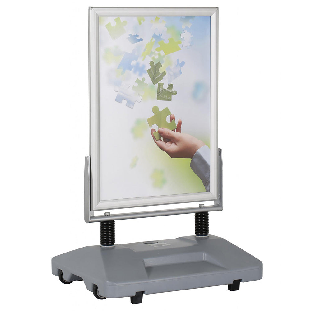 Kundenstopper Windmaster mit Wassertank, Outdoor