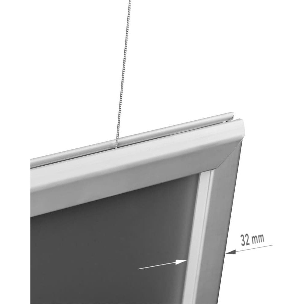 Alu Klapprahmen 32mm hängend