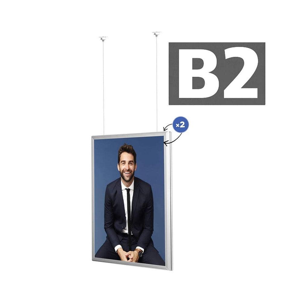 Alu Klapprahmen hängend Format B2