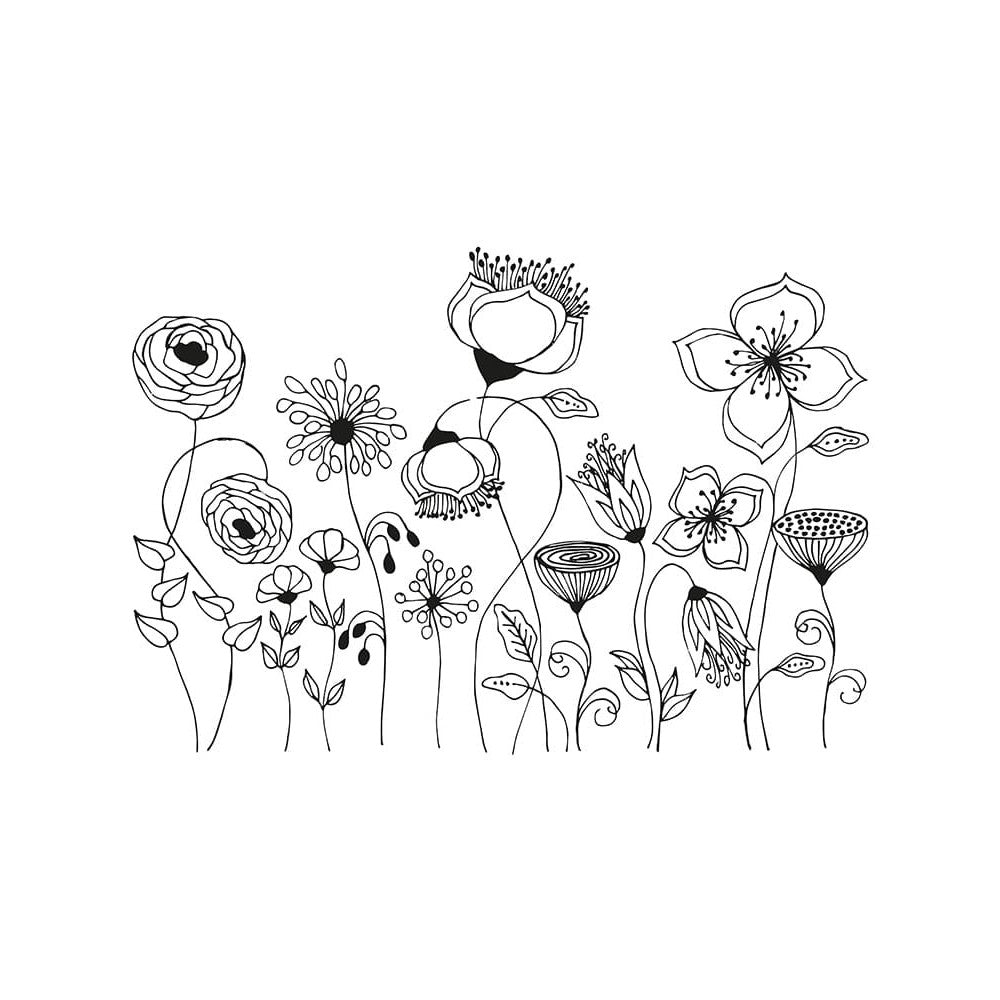 Blumen Fensterschablonen Motive zum Nachzeichnen
