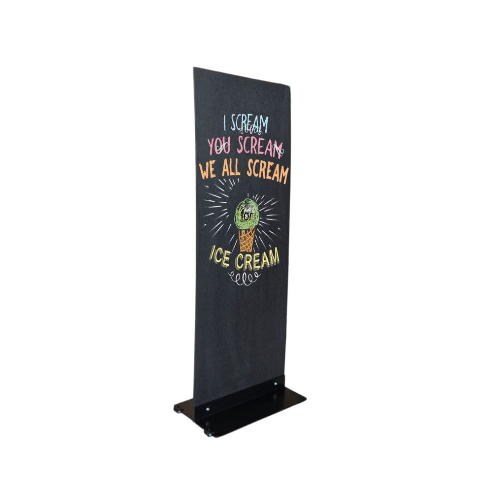 ChalkPro T-Stand 110 - T Form Kundenstopper mit Metallplatte