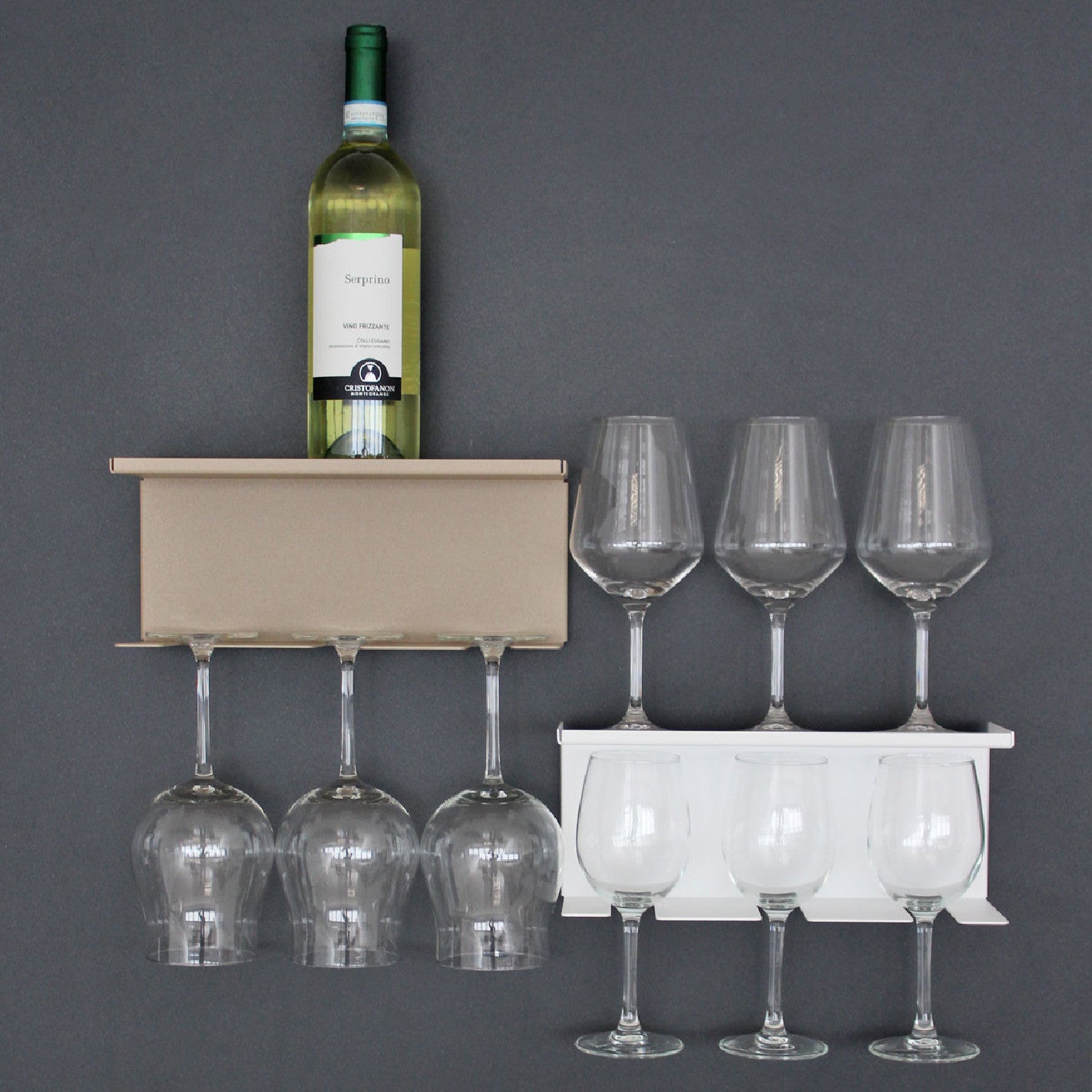 KalaMitica® Dionysos 30cm – Magnetischer Weinglashalter aus Stahl