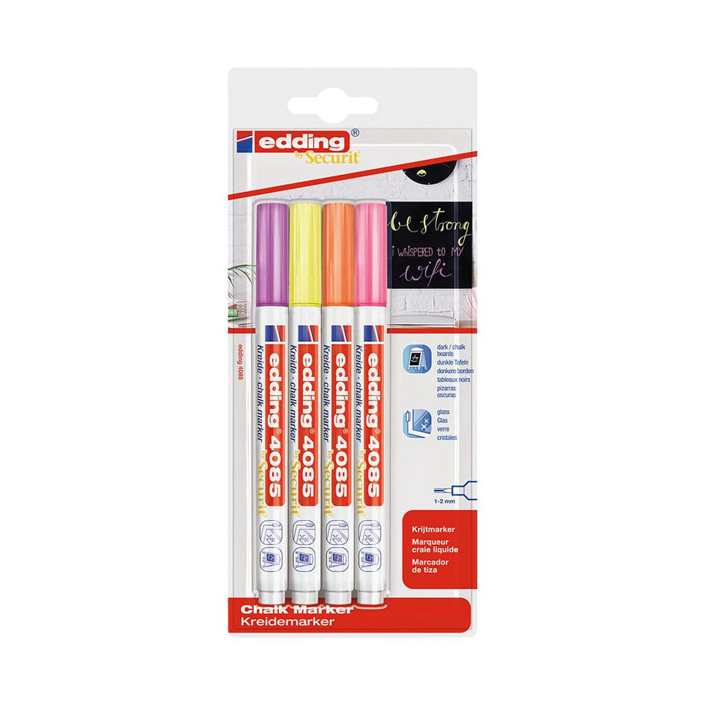 Edding 4085 Neon Kreidemarker im 4er Set
