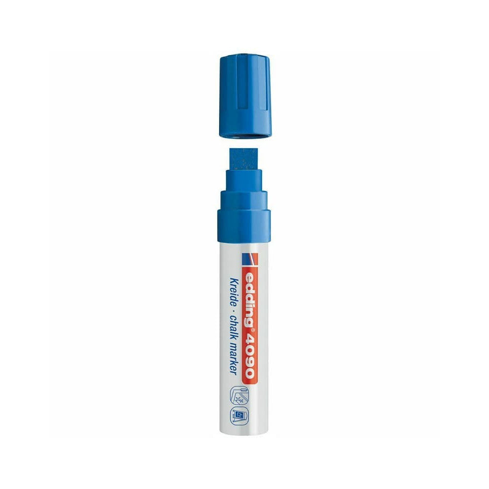 Edding Kreidemarker Kreidestift mit 15mm Spitze, dunkelblau