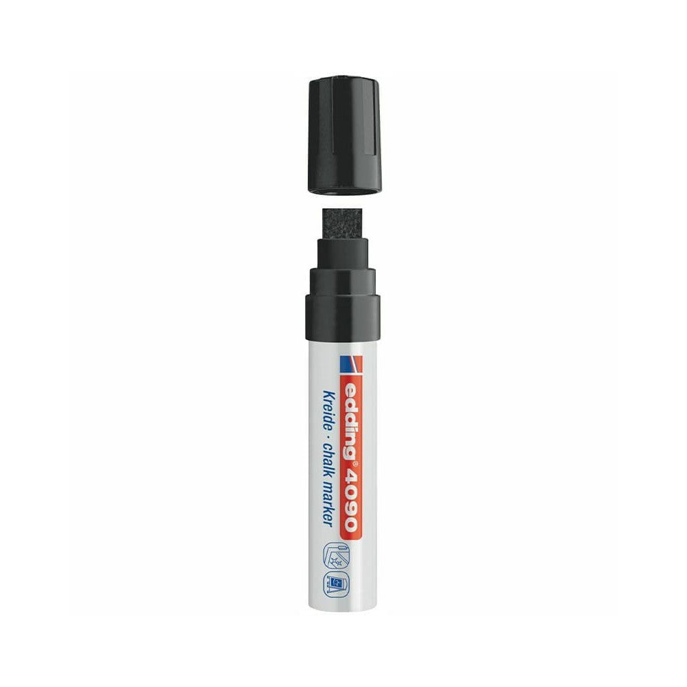 Edding Kreidemarker Kreidestift mit 15mm Spitze, schwarz