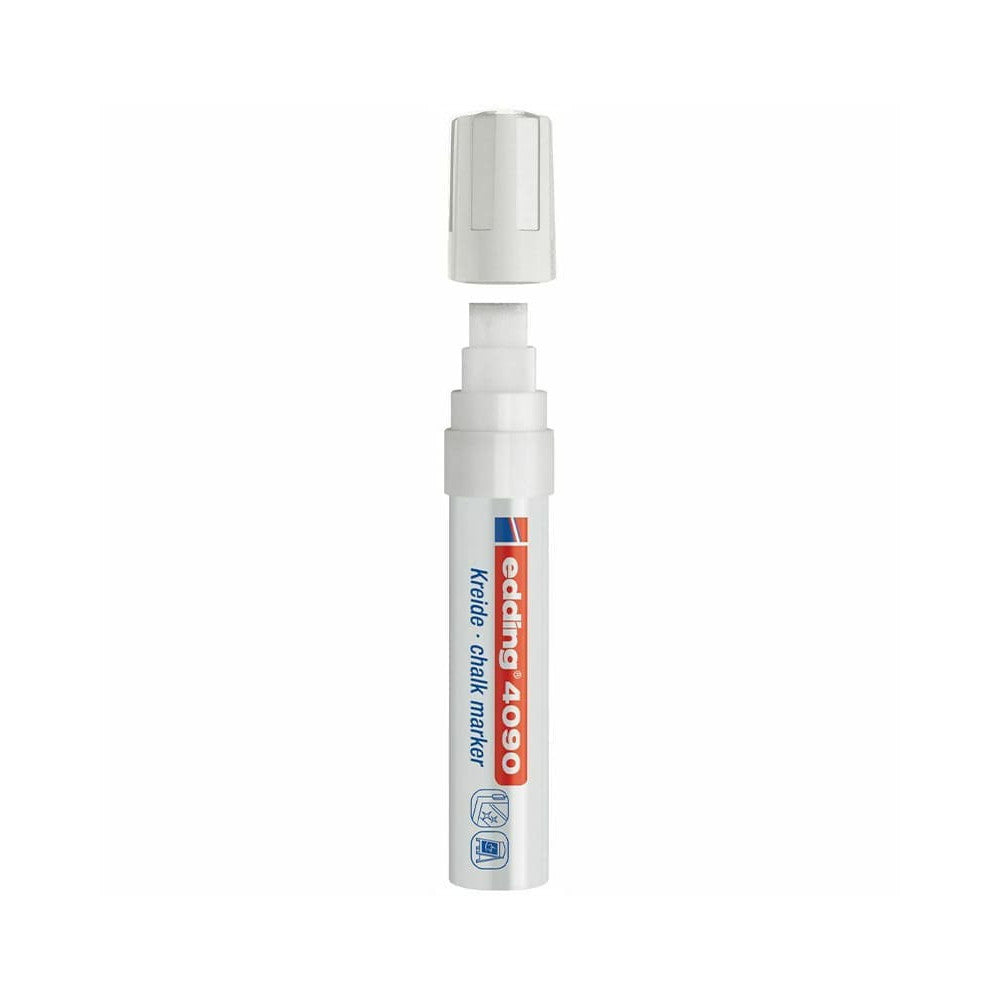 Edding Kreidemarker Kreidestift mit 15mm Spitze, weiss