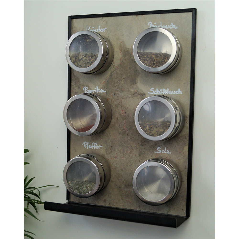 farbige Schiefer Wandtafel magnetisch skin rock mit Kreideablage