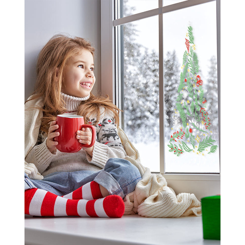 Fenster Schablone Weinachtsmotive zum Nachzeichnen