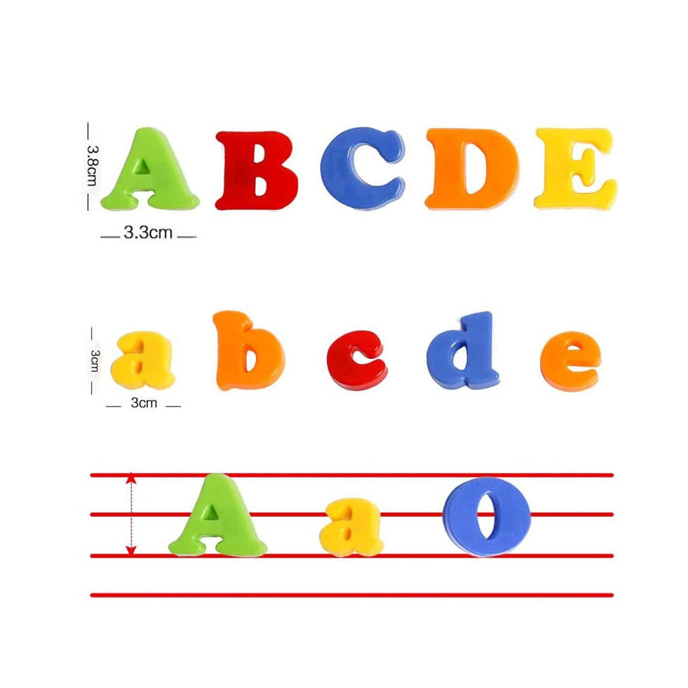 Grosse magnetische Buchstaben farbig