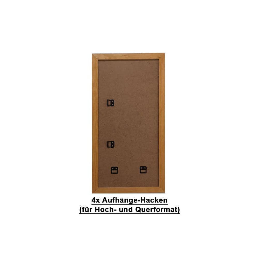 Kalamitica Magnettafel mit Holzrahmen-Rückseite