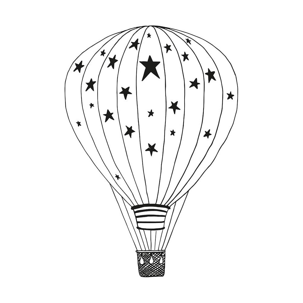 Kreidemarker Fensterschablone Luftballon