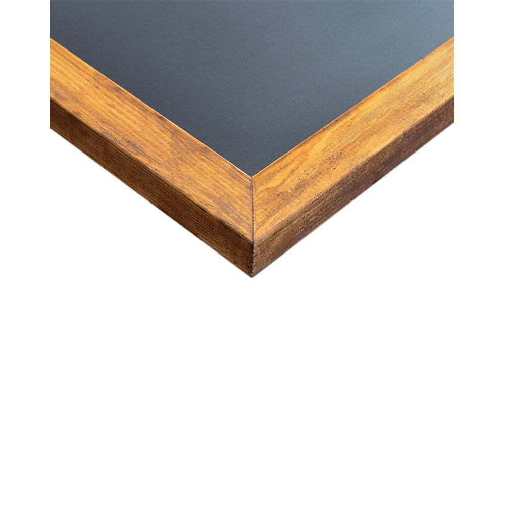 Wandkreidetafel mit Kiefer-Holzrahmen, 55x100cm, Dunkelbraun