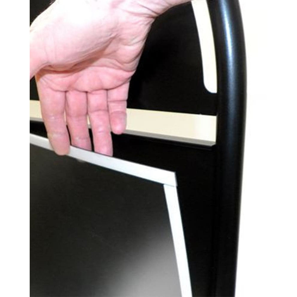 Kundenstopper Stahlrohr Basic Circle, Gehwegaufsteller aus Metall, Strassenaufsteller aus Stahl, magnetische Schutzfolie