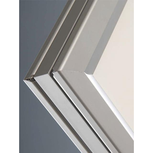 Kundenstopper Windfighter Deluxe, Kundenstopper windfest, wetterfester Aufsteller, Werbeaufsteller Aluminium, Ecke