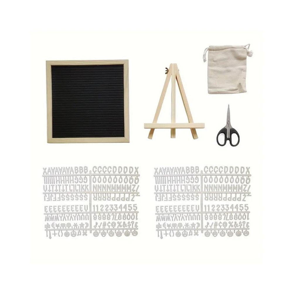 Letterboard Staffelei Lieferinhalt