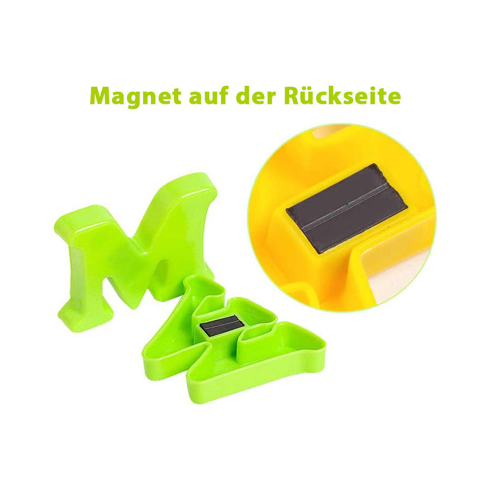 Magnetbuchstabe Magnet auf Rückseite