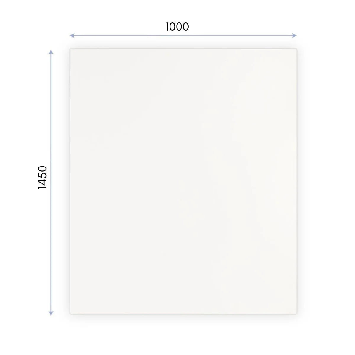 KalaMitica® Magnetische Kreidetafel ohne Rahmen, 145x100cm