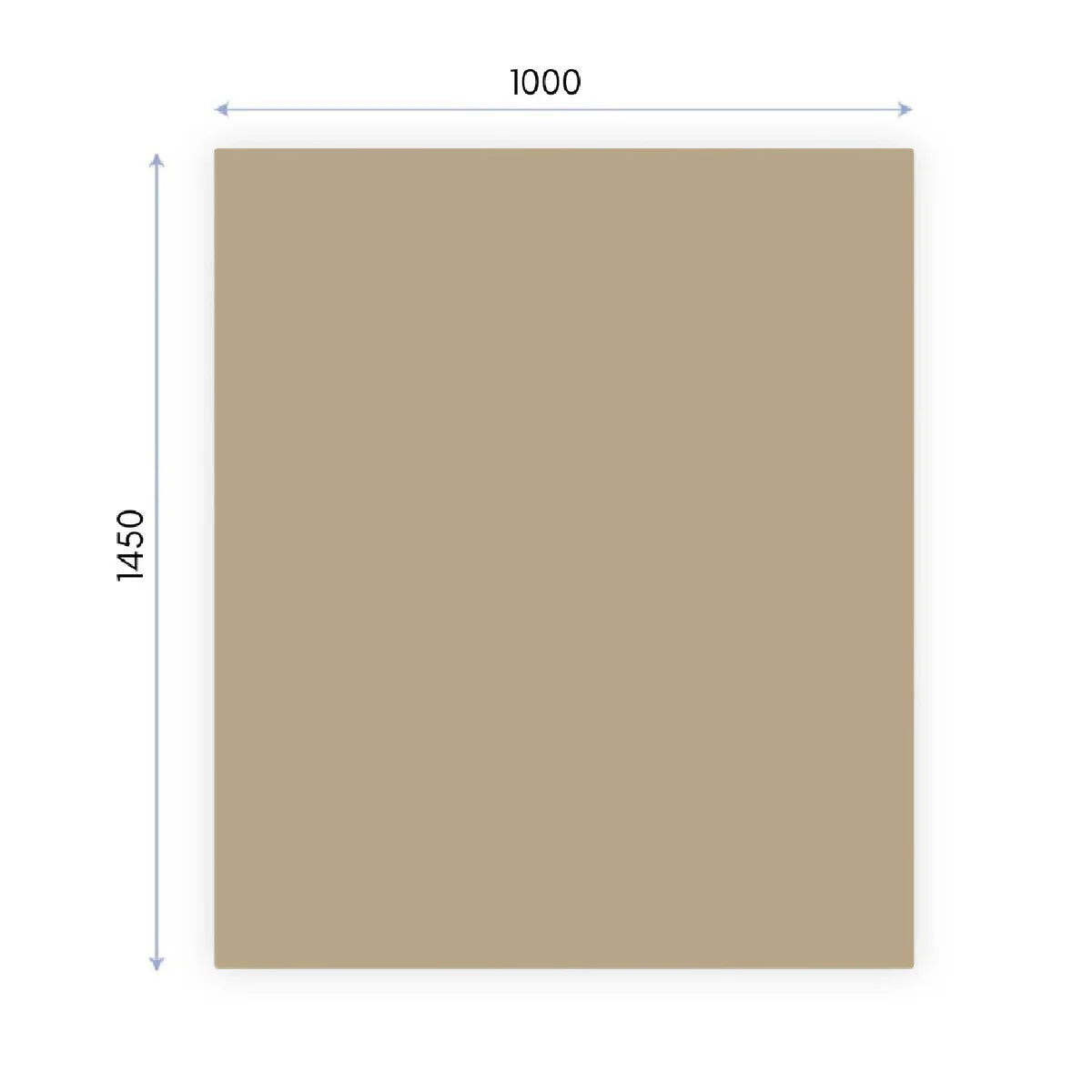 KalaMitica® Magnetische Kreidetafel ohne Rahmen, 145x100cm