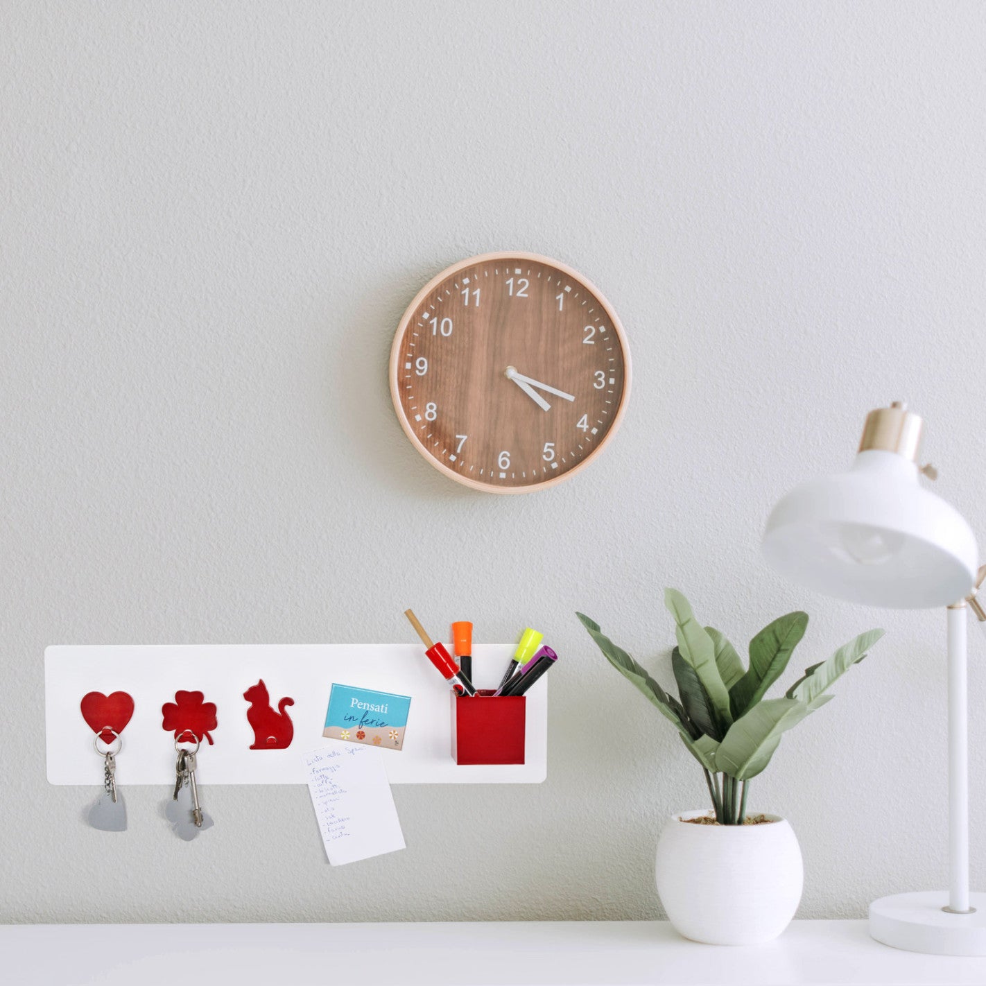 KalaMitica® Kreidetafel Magnetisch, Ohne Rahmen, 14x50cm, Weiss