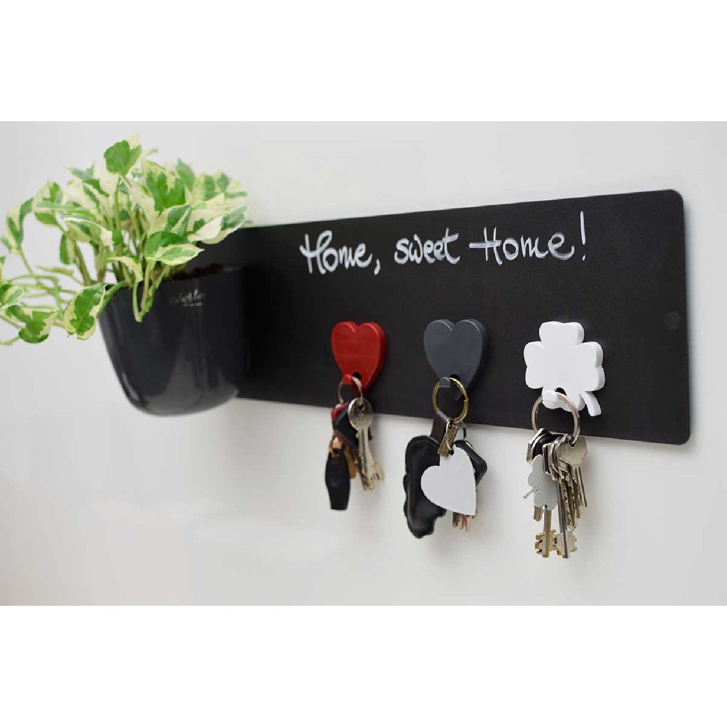 KalaMitica® Kreidetafel Magnetisch, Ohne Rahmen, 14x50cm, Schwarz/Anthrazit