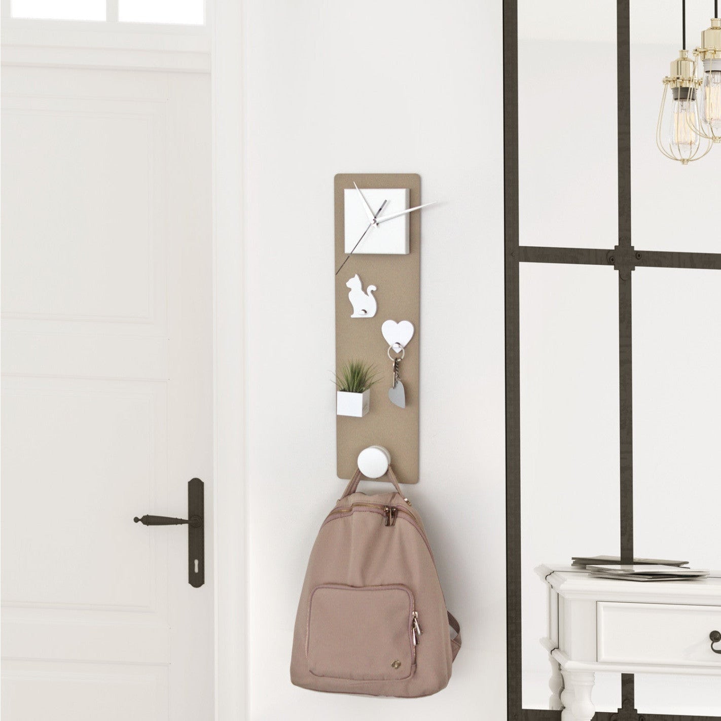 KalaMitica® Kreidetafel Magnetisch, Ohne Rahmen, 14x50cm, Beige
