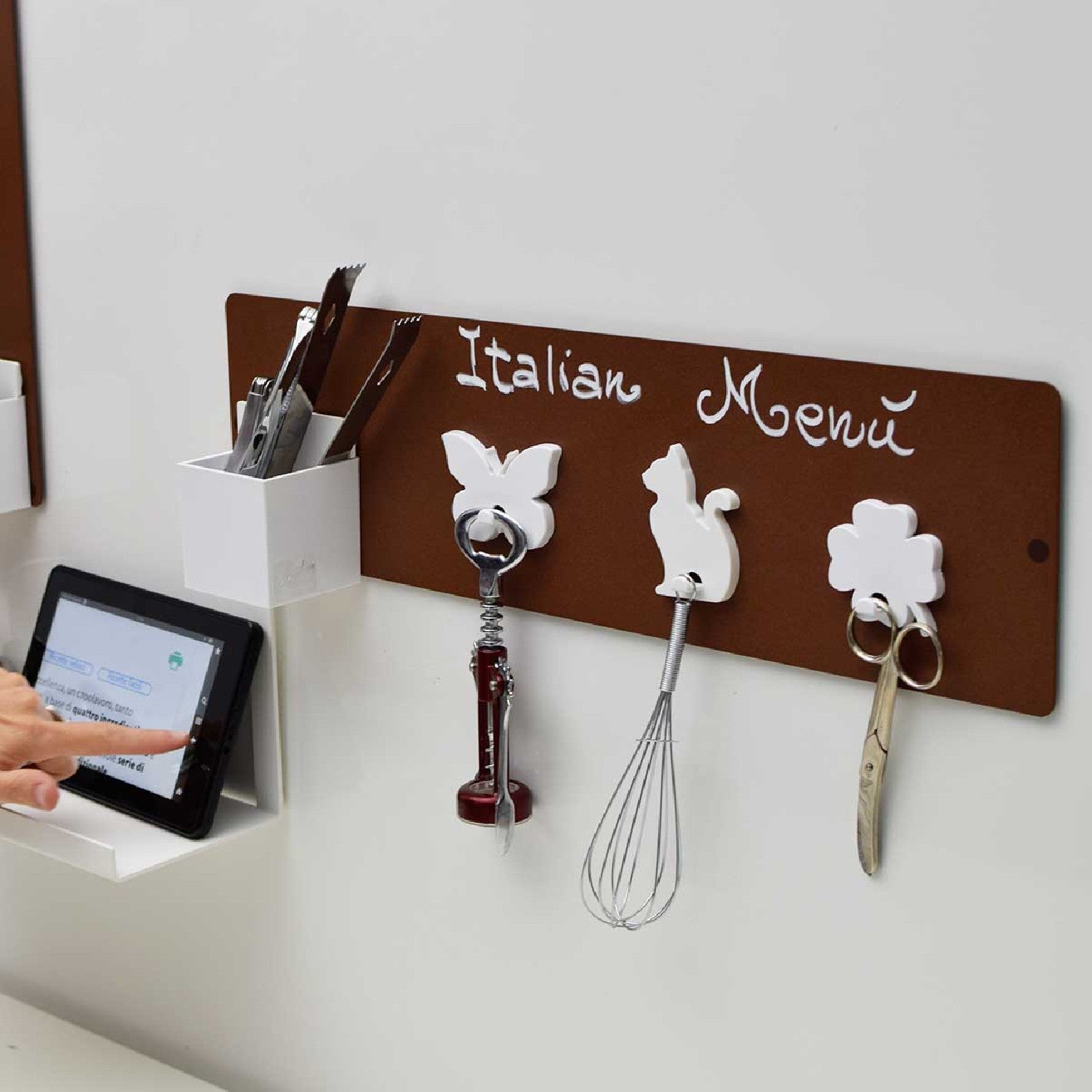 KalaMitica® Kreidetafel Magnetisch, Ohne Rahmen, 14x50cm, Rostfarbe