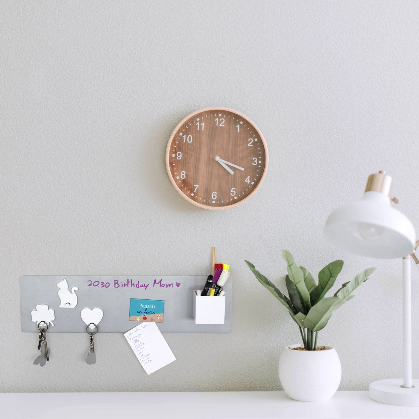 KalaMitica® Kreidetafel Magnetisch, Ohne Rahmen, 14x50cm, Silber