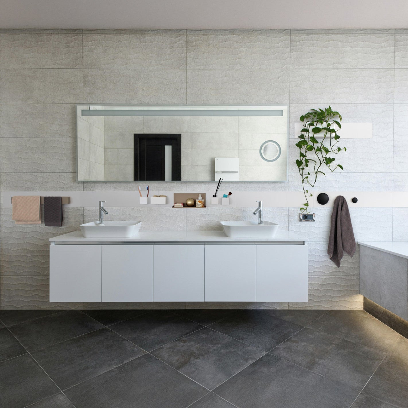 KalaMitica® Magnetische Kreidetafel ohne Rahmen, 70x14cm