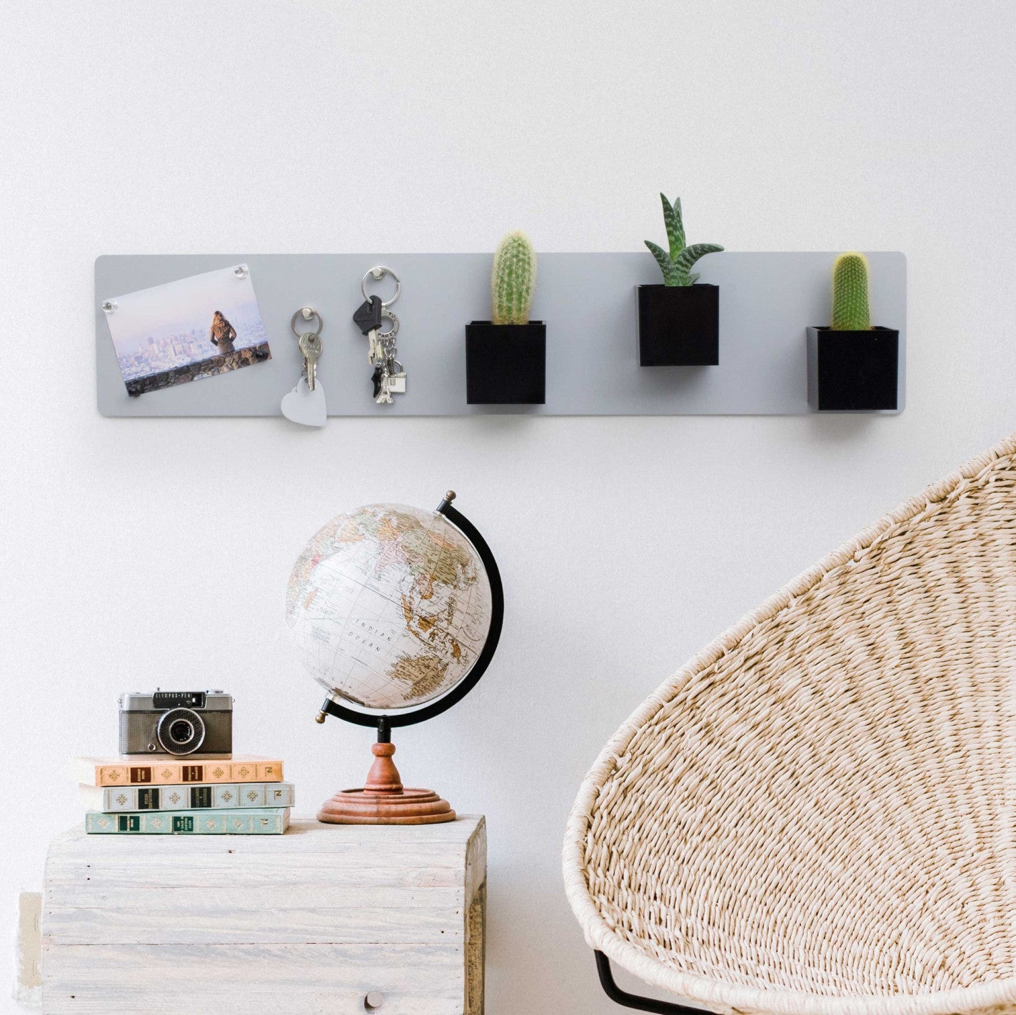 KalaMitica® Magnetische Kreidetafel ohne Rahmen, 70x14cm