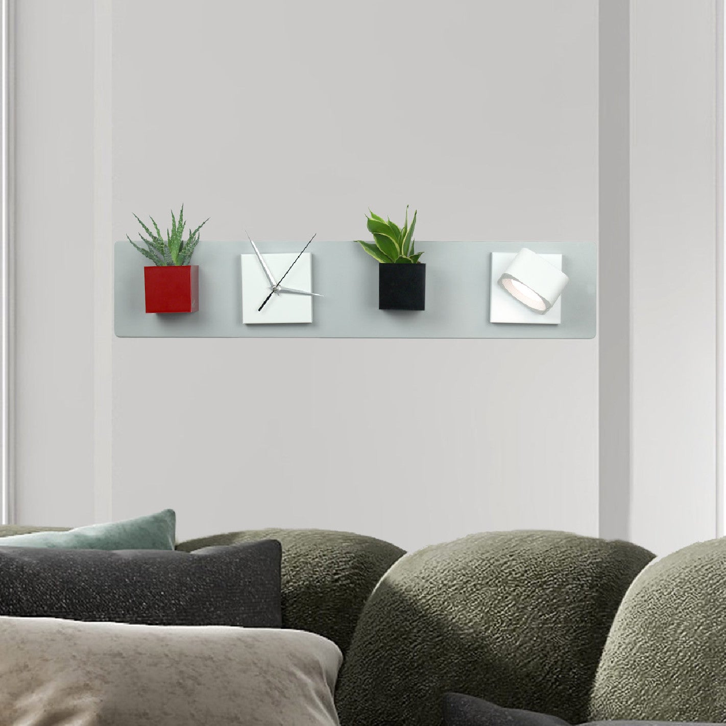 KalaMitica® Kreidetafel Magnetisch, Ohne Rahmen, 14x70cm, Silber