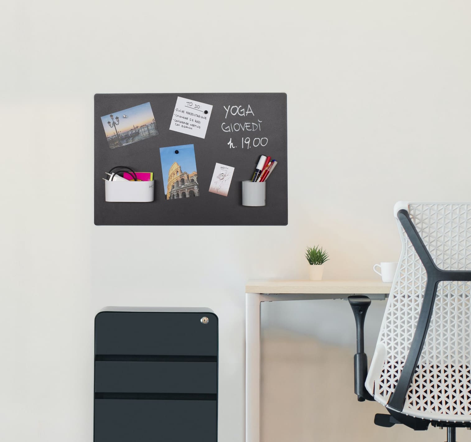 KalaMitica® Magnetische Kreidetafel ohne Rahmen, 56x38cm