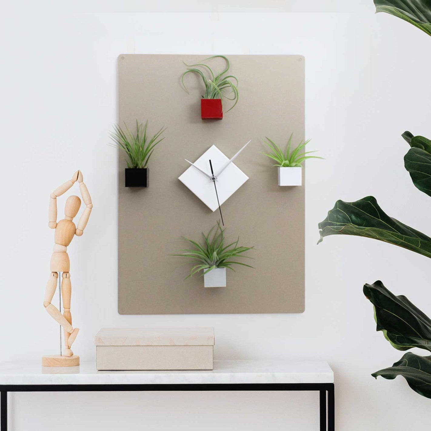KalaMitica® Kreidetafel Magnetisch, Ohne Rahmen, 38x56cm, Beige