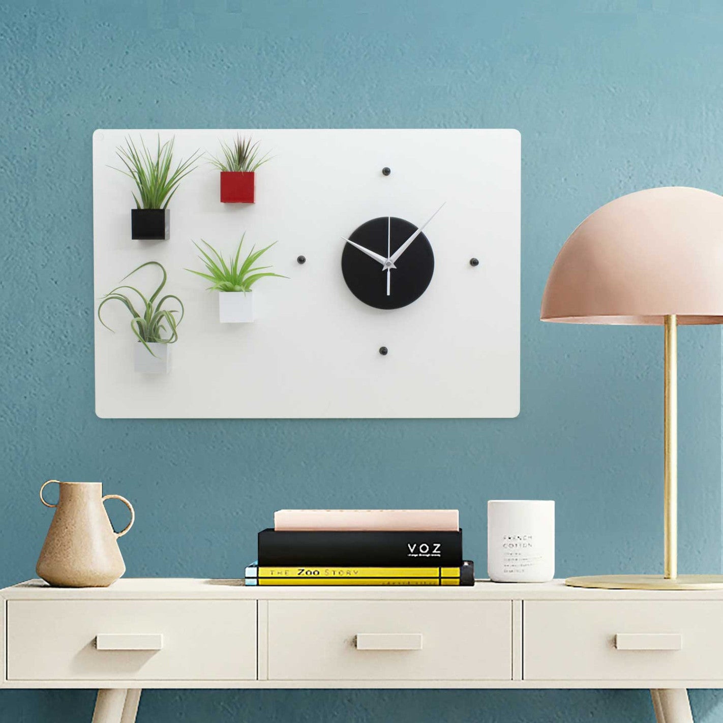 KalaMitica® Kreidetafel Magnetisch, Ohne Rahmen, 38x56cm, Weiss