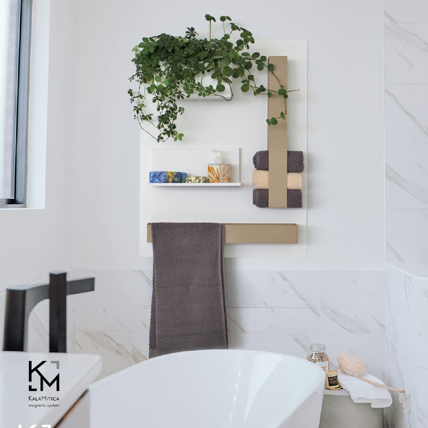 KalaMitica® Kreidetafel Magnetisch, Ohne Rahmen, 57x74cm, Weiss