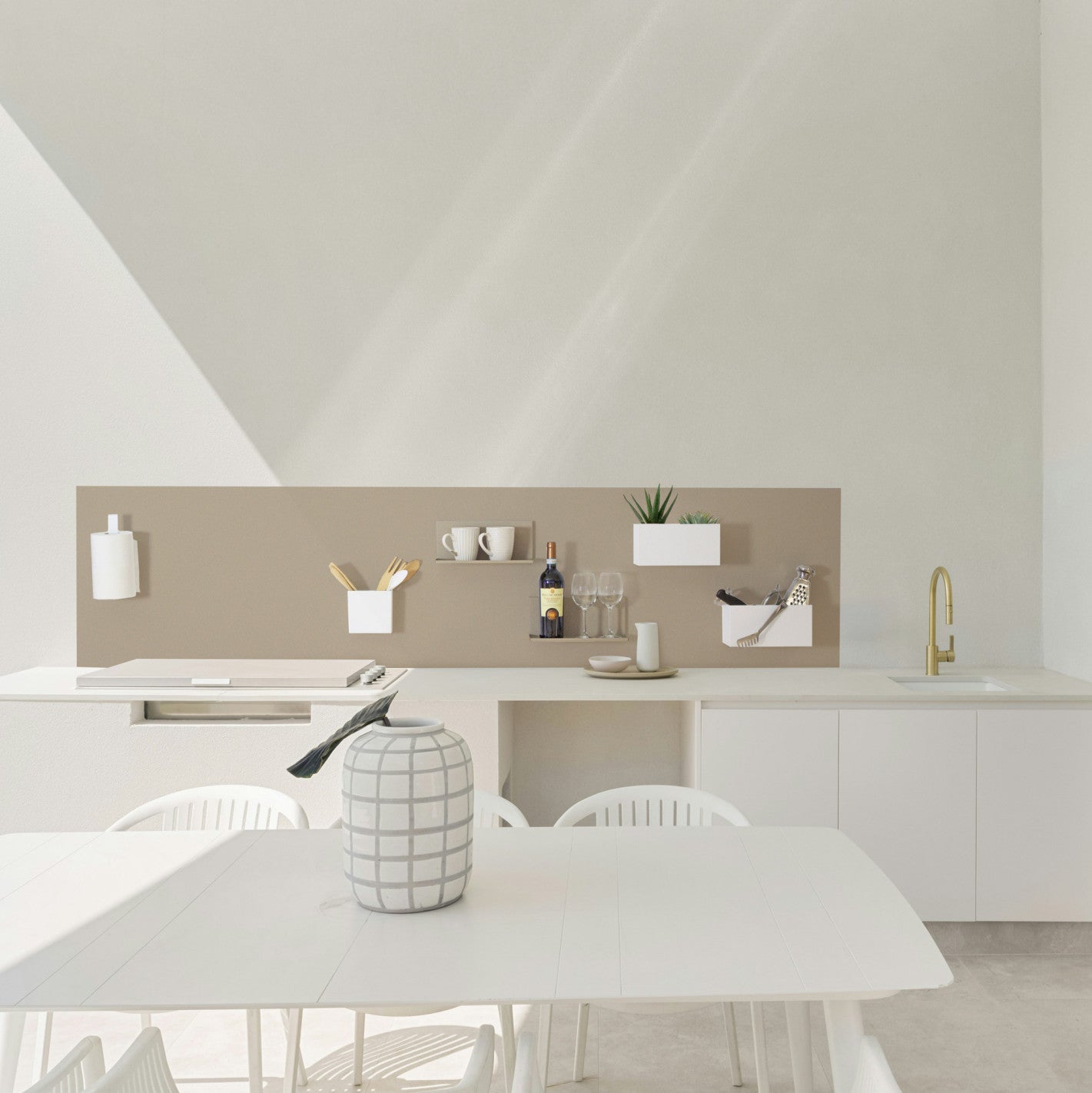 Magnetische Wandkreidetafel & Küchenrückwand 240x61 cm