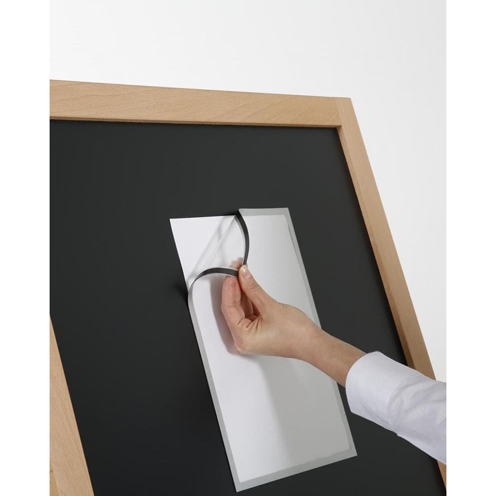 Magnetischer Holzaufsteller in Naturholz Buche geeignet für die Verwendung im Aussenbereich, 95x54cm gross