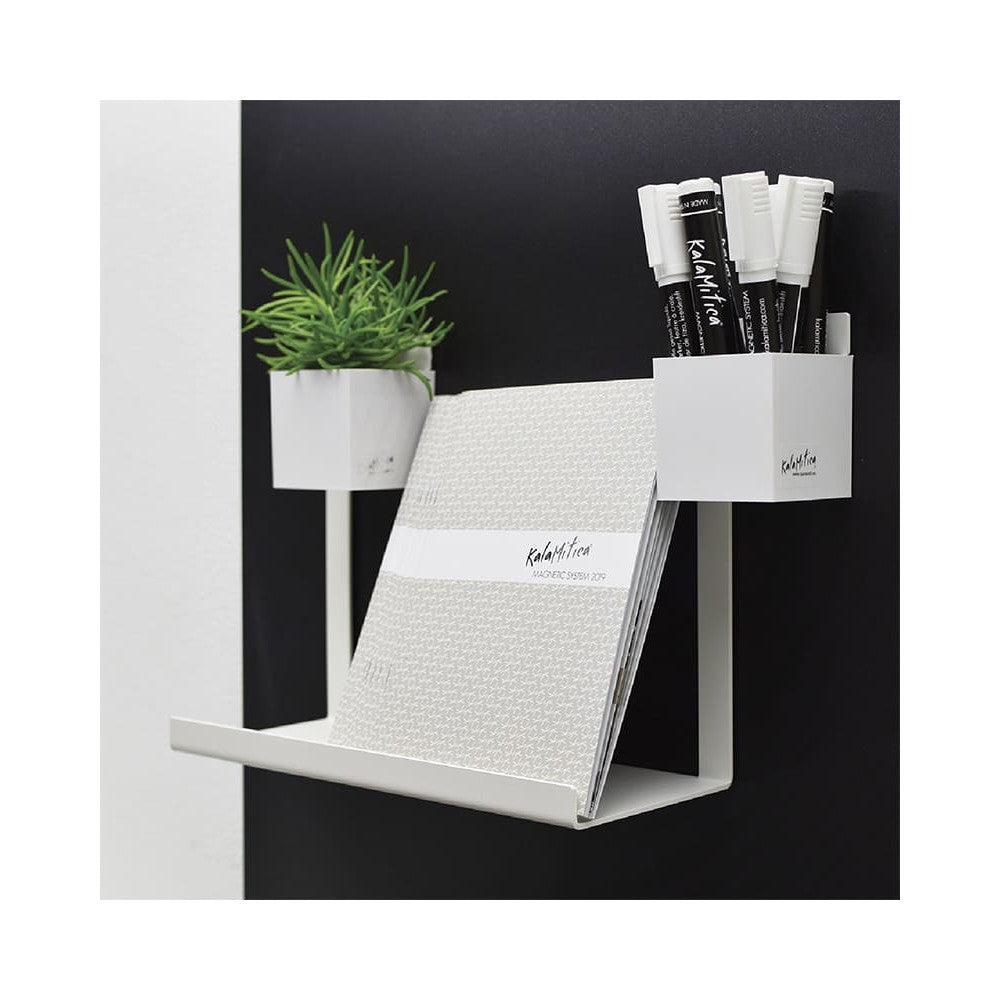Magnetisches Wandregal Büro Kalamitica weiss
