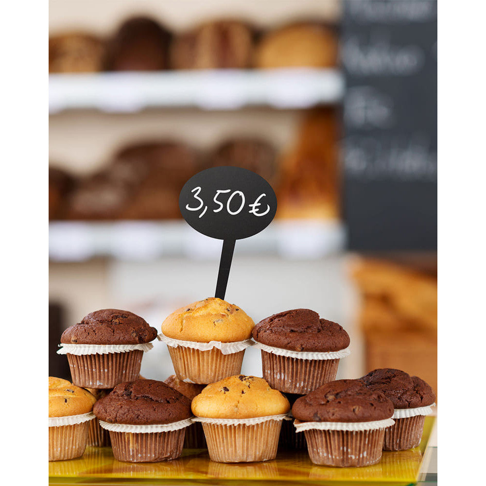 Mini Preisschild Sprechblase Kreidetafel zur Preiskennzeichnung von Muffins