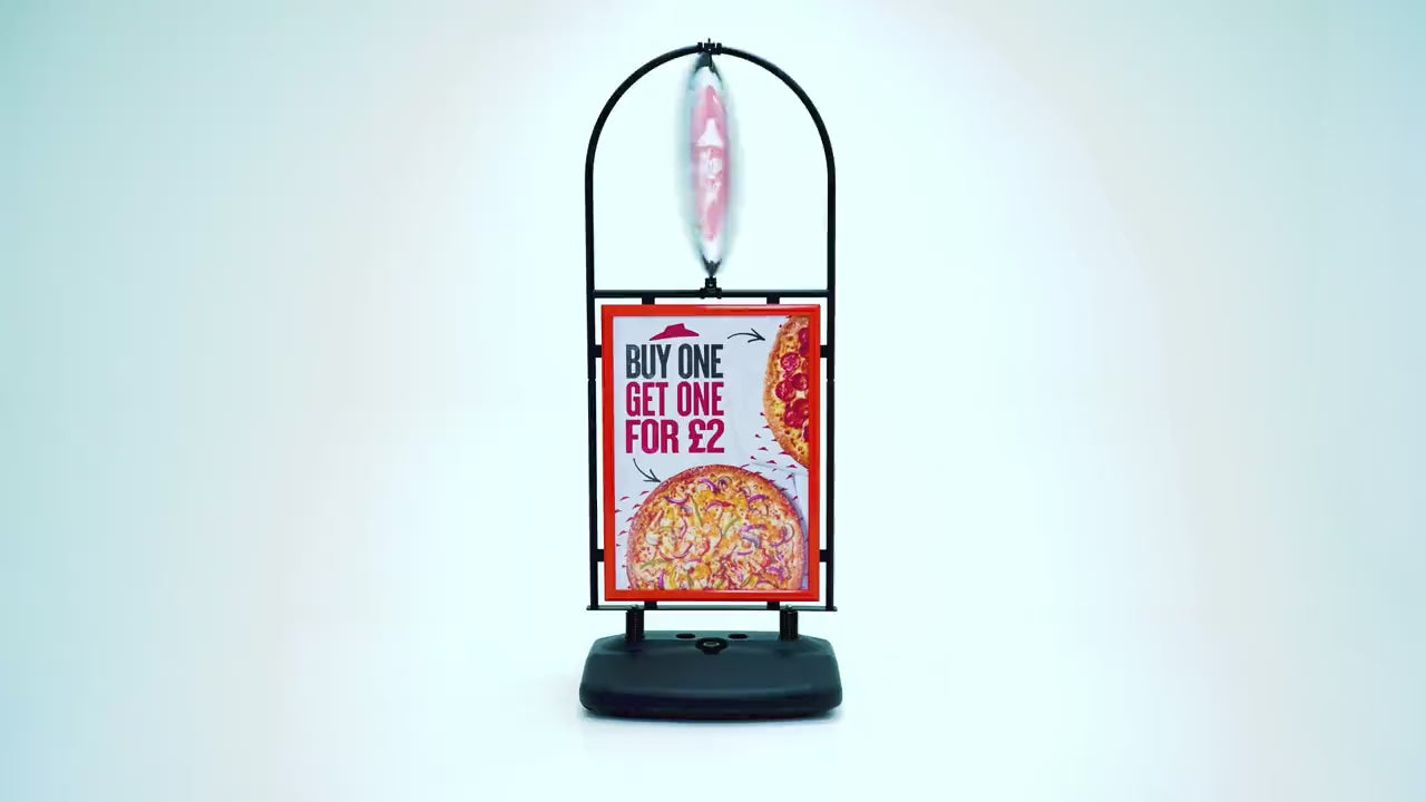 Kundenstopper Swing Rotator