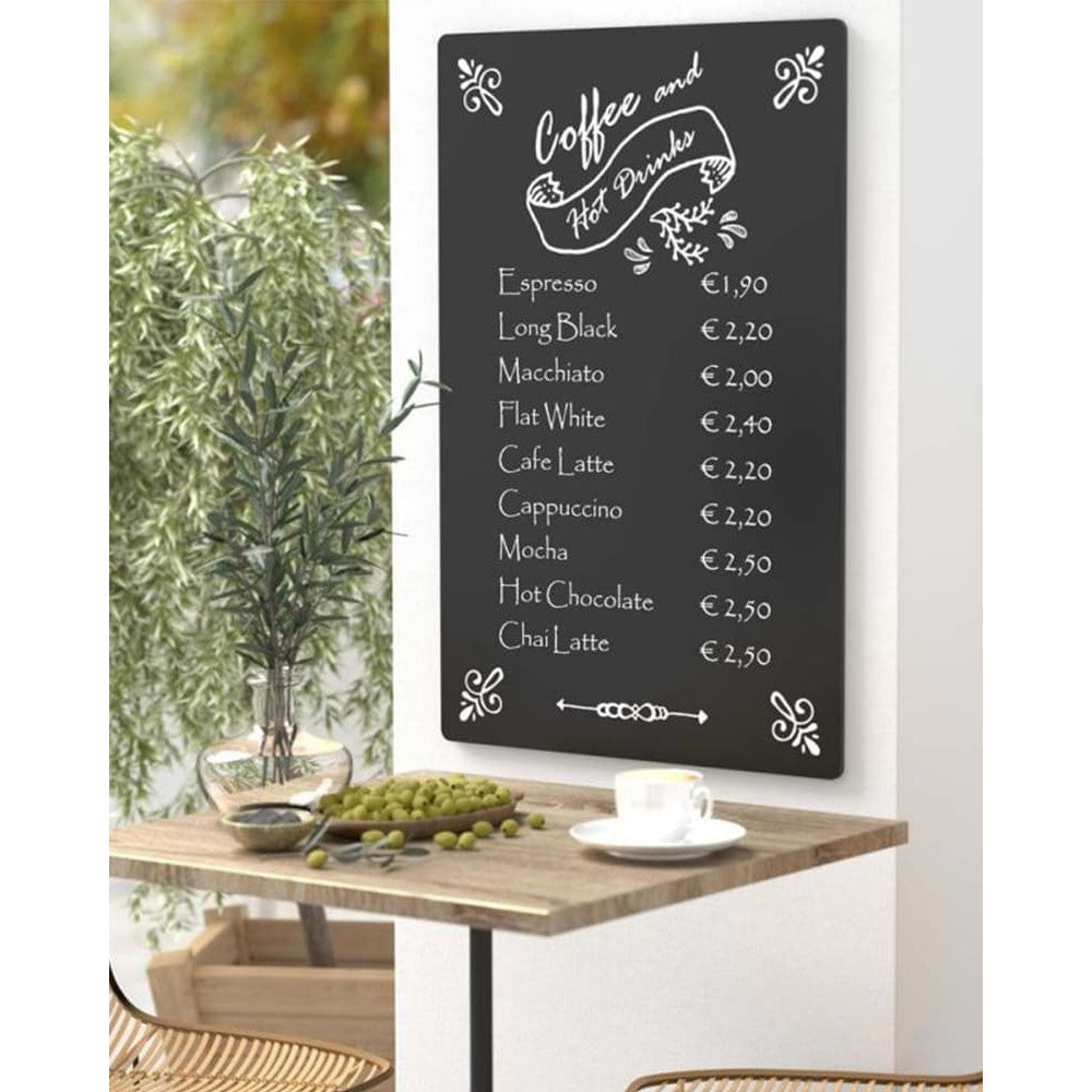 Rahmenlose Kreidetafel Outdoor 90x60cm