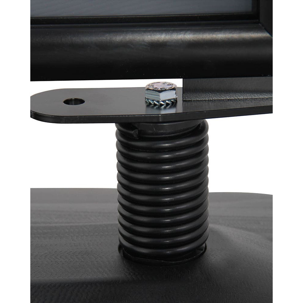 Schwingender Kundenstopper in Schwarz