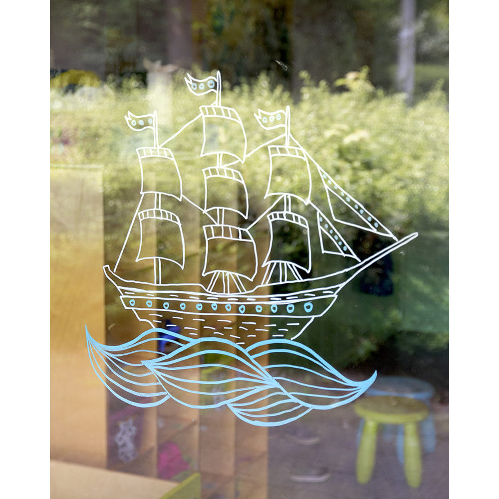 Securit Fensterschablone Schiff